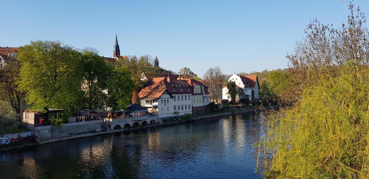 Tipp - Halle Idyllisch Am Fluss Krollwitz Esterno foto